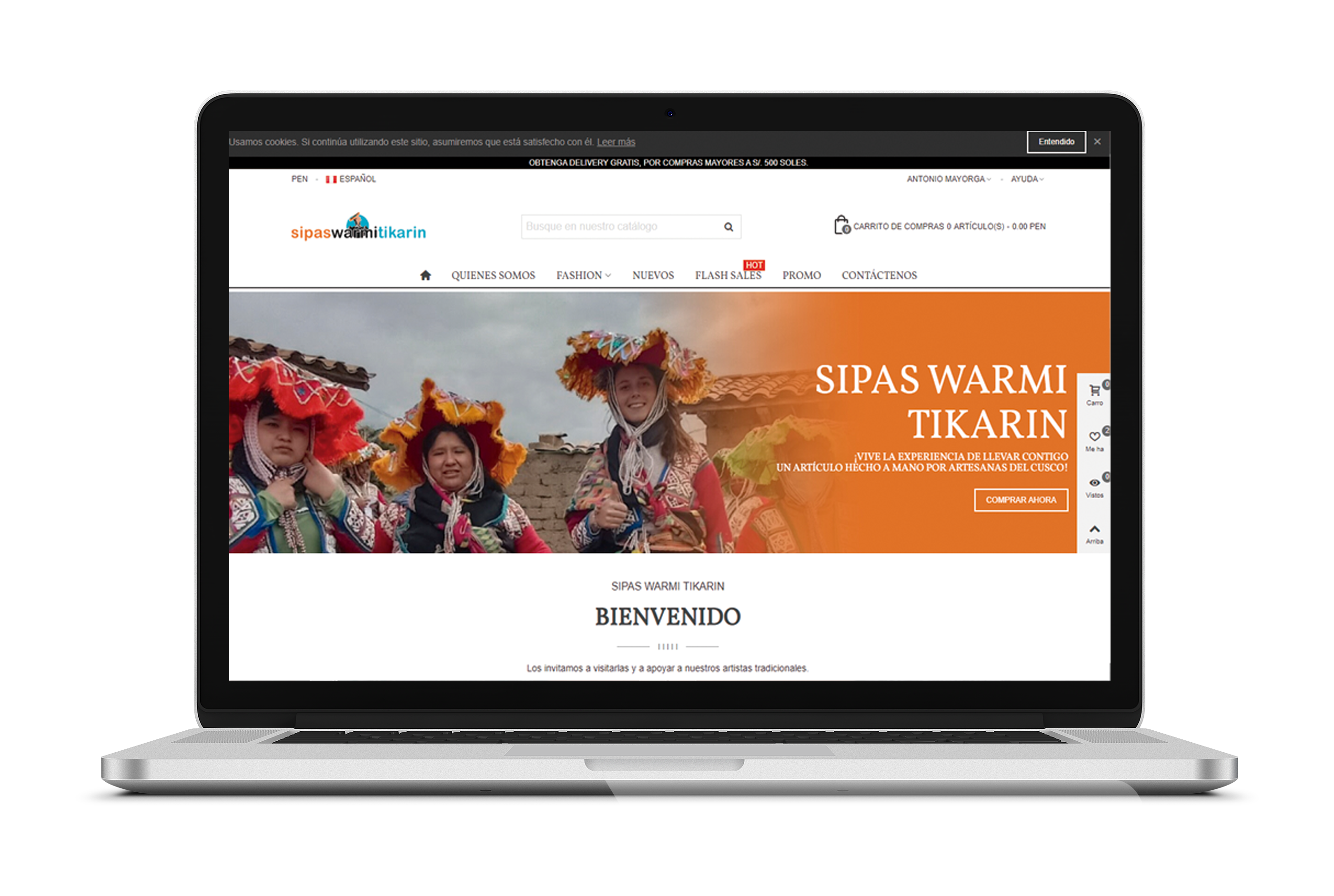 Sipas Warmi Tikarin — sitio web